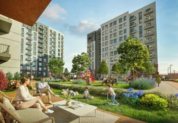 Mixed-use modern apartments in Ispartakule Bahcesehir